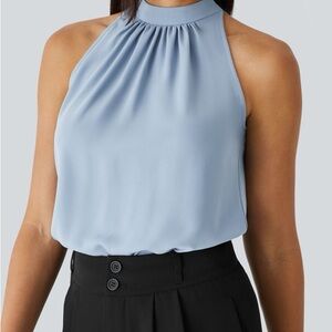 Halter Neck Sleeveless Blouse